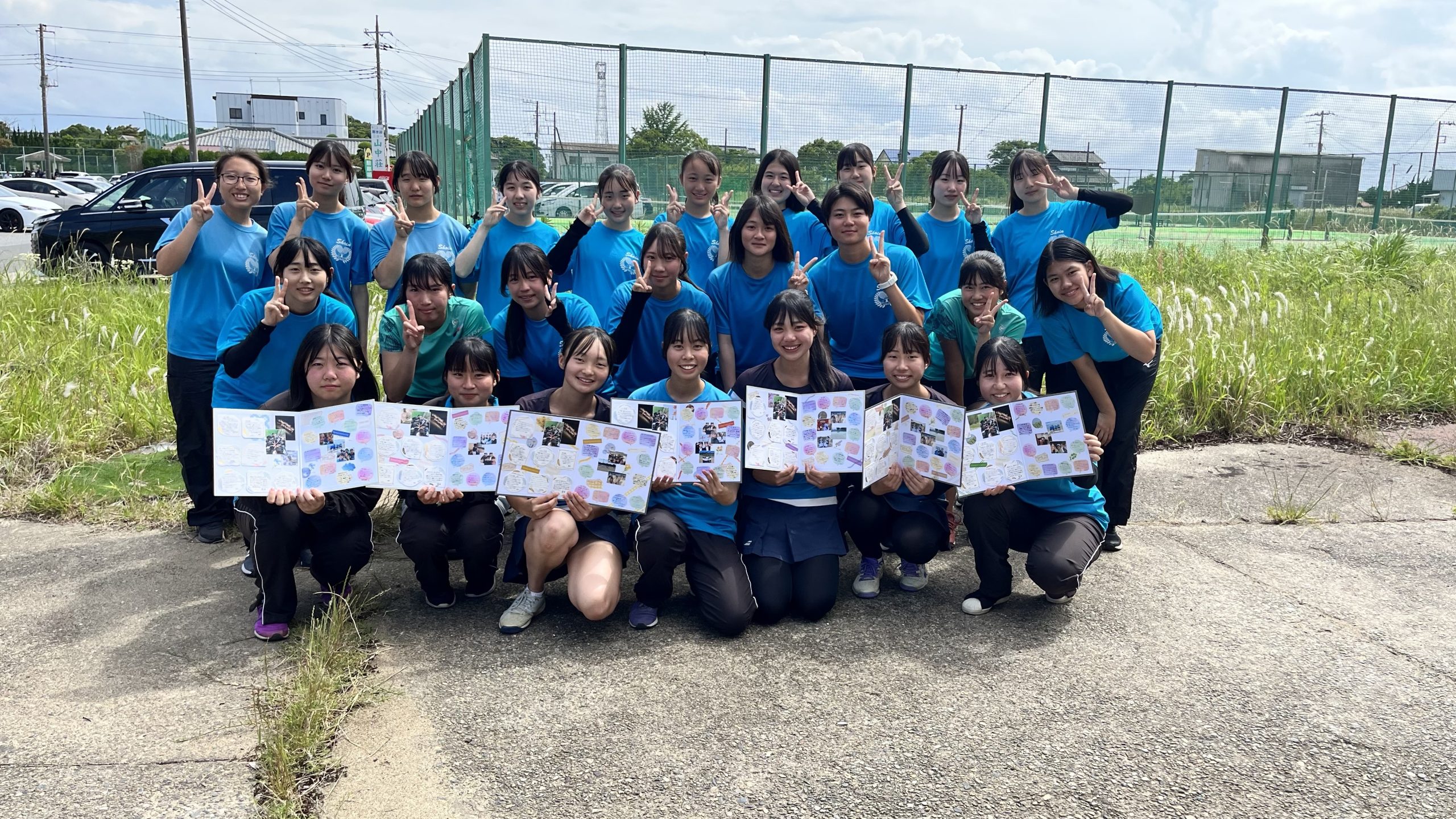 za_5282 千葉県 県立 木更津高校 女子テニス ミズノクロスライン