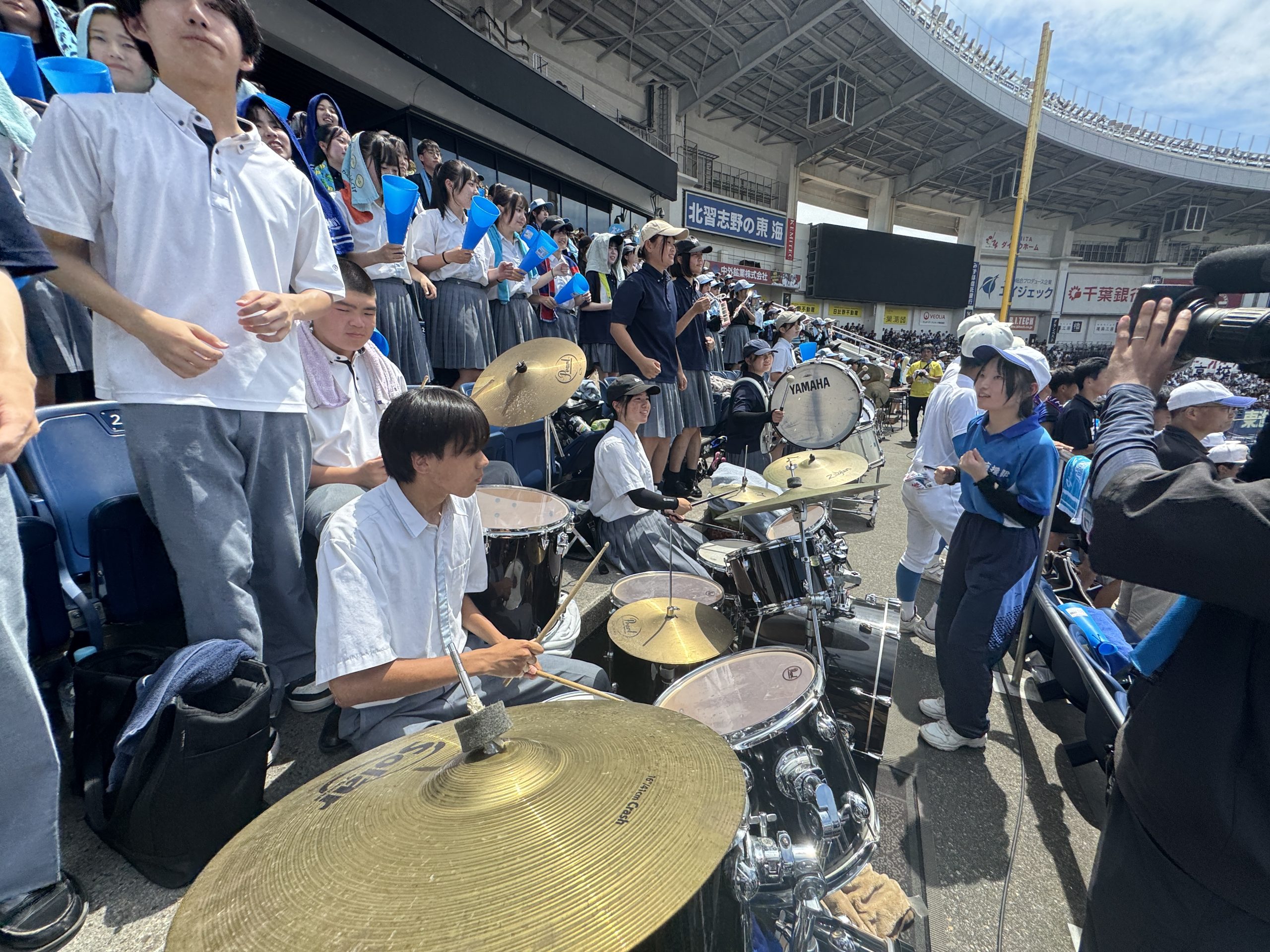 ギター部 野球応援参加 | 八千代松陰学園